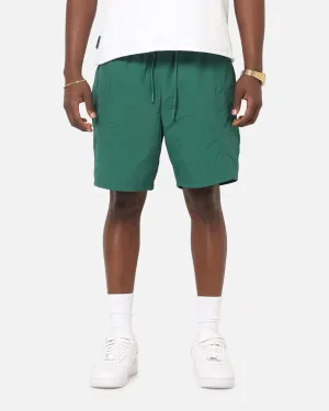 Everyday Layer Carre Panelled Nylon Shorts Green