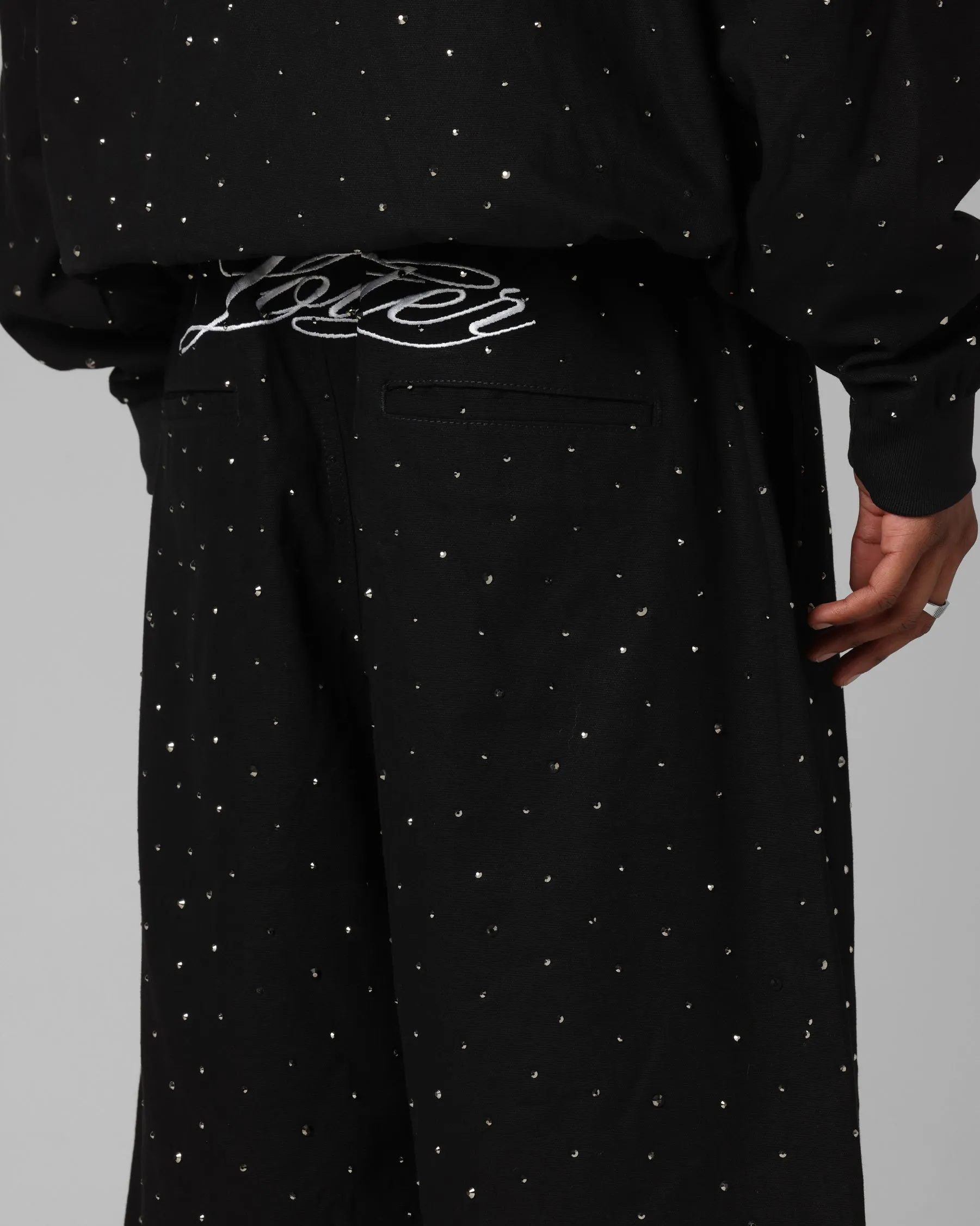 lounging clothes tropical style Loiter Hail Storm Shorts Black
