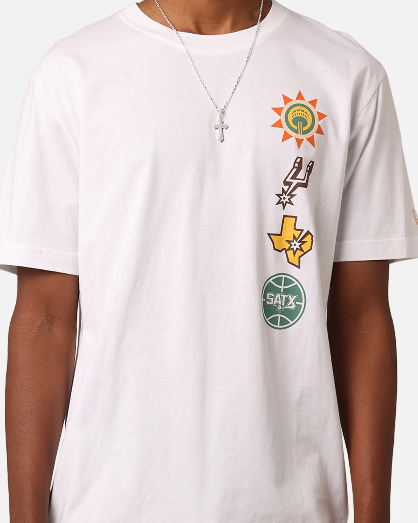 New Era San Antonio Spurs City Edition '23 T-Shirt White Trendy Vibe Everyday Layer