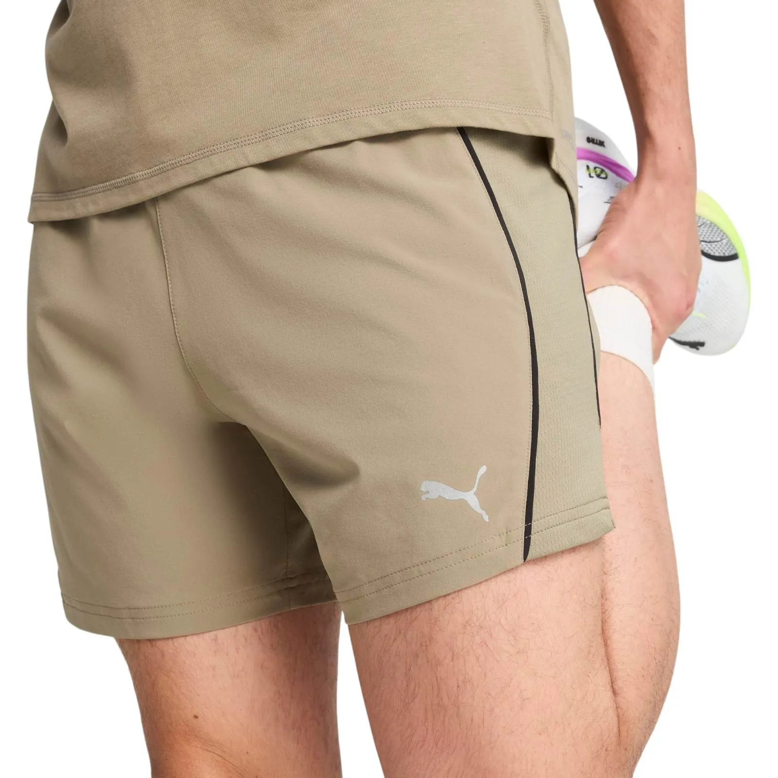 LightweightFabric Puma Run Velocity Mens 5" High-Rise Training Short