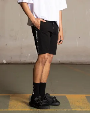 DoubleLayeredKnees quick-drying Saint Morta Fallen Walk Shorts Black