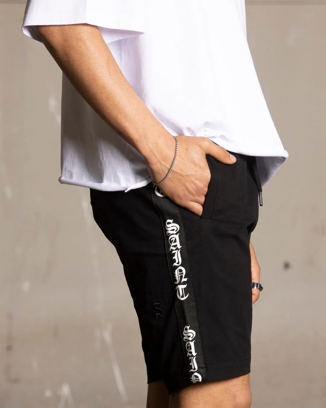 Comfy Layers Saint Morta Fallen Walk Shorts Black