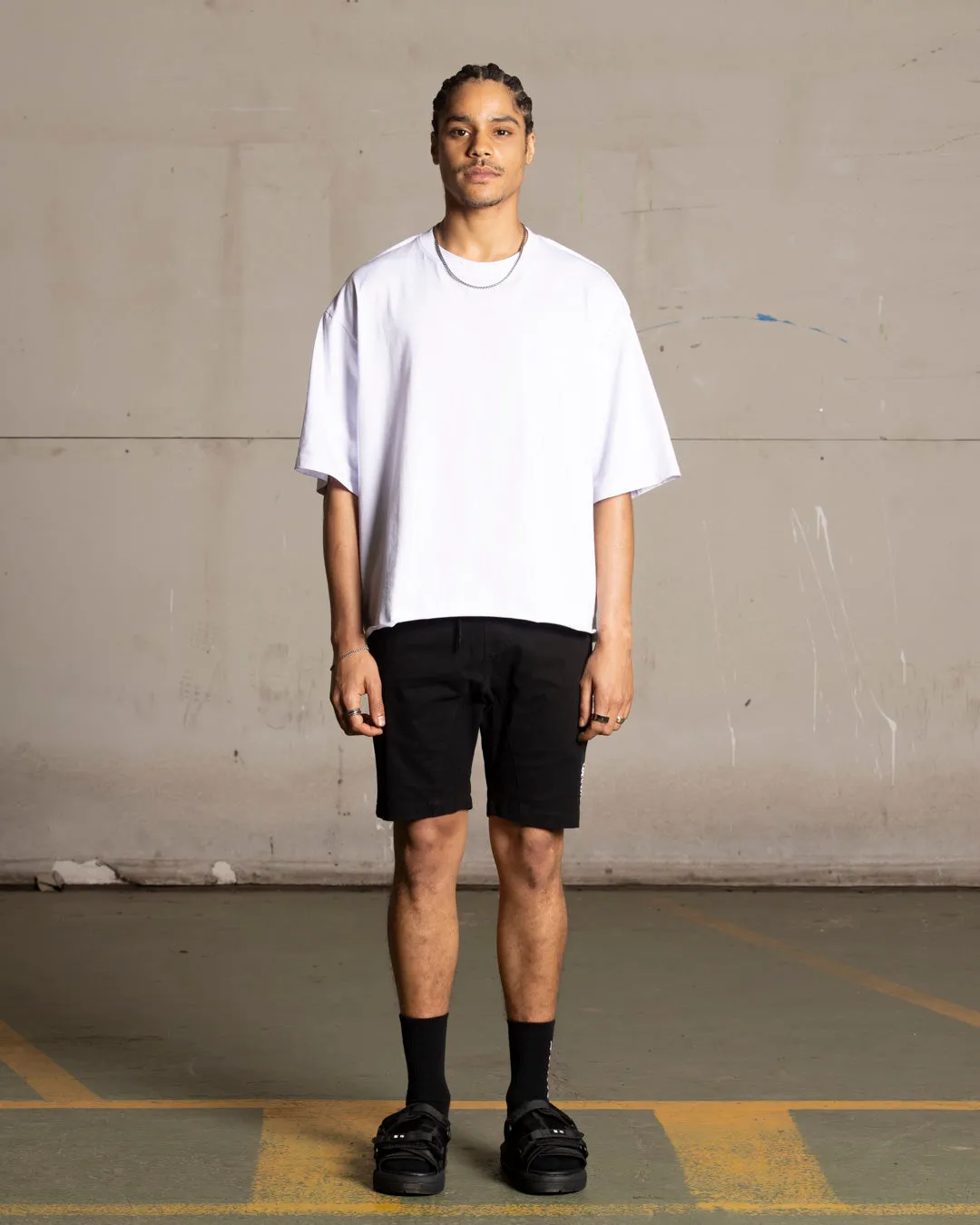 City Shorts low - rise Saint Morta Fallen Walk Shorts Black