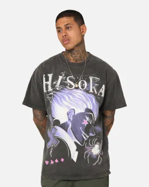 Goat Crew X Hunter X Hunter Hisoka Heavyweight Vintage T-Shirt Black Wash No Slip Shoulder Design
