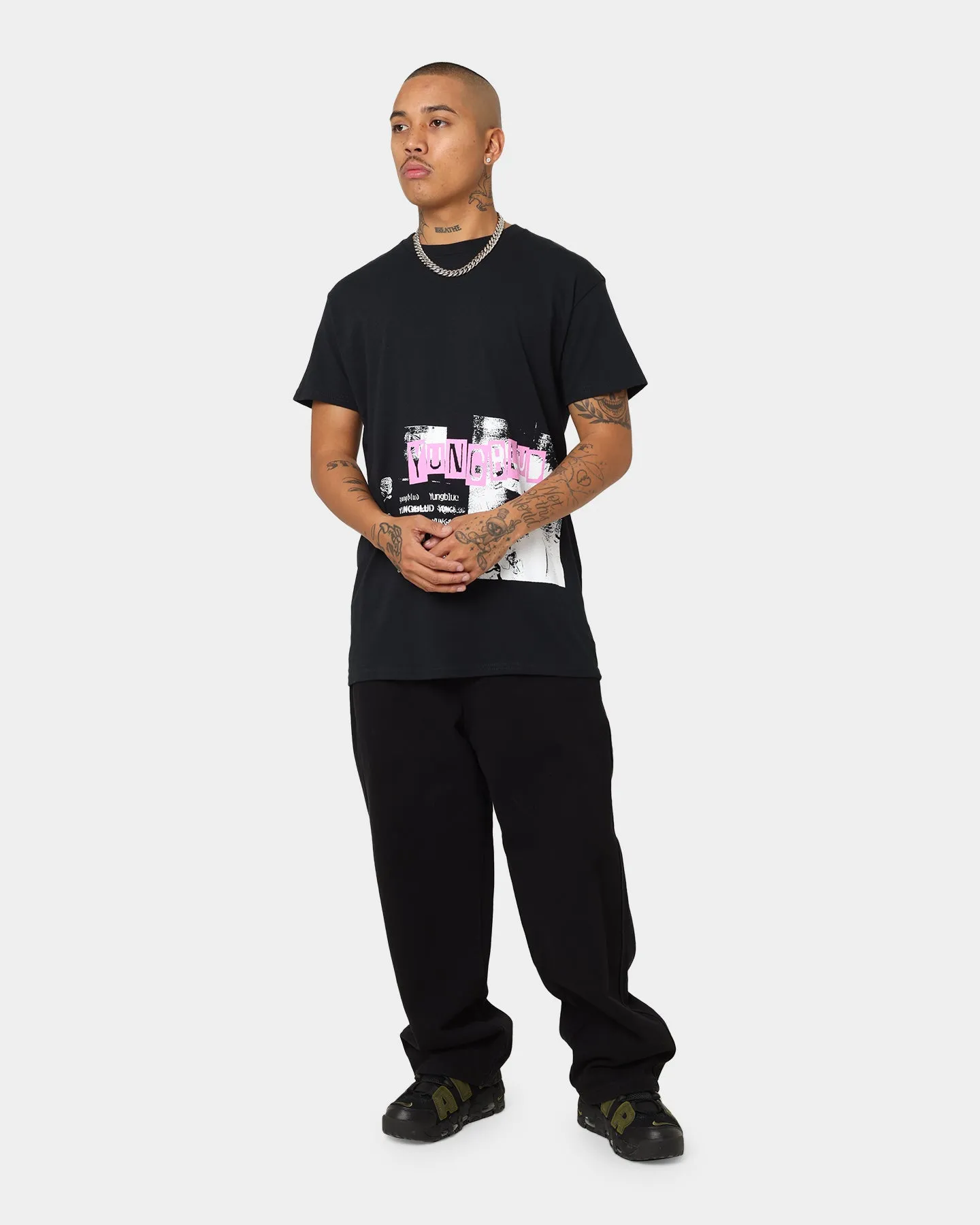 SoftenedTexturedWeave Sleek And Stylish YUNGBLUD Universal Music X YUNGBLUD Photocopy T-Shirt Black