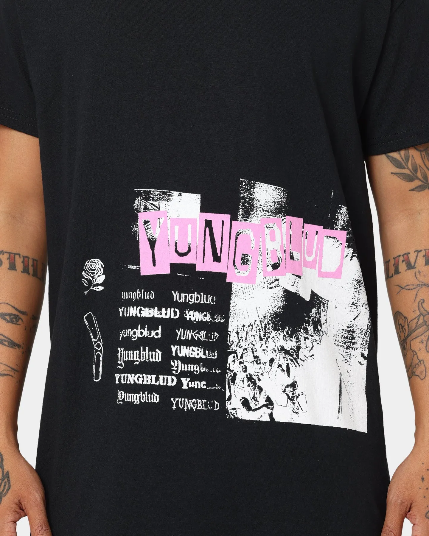 City Fashion Look YUNGBLUD Universal Music X YUNGBLUD Photocopy T-Shirt Black