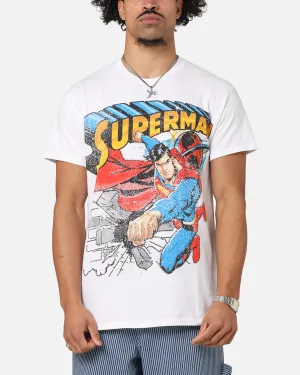 Goat Crew X DC Superman Man Of Steel T-Shirt White NoSideSeam