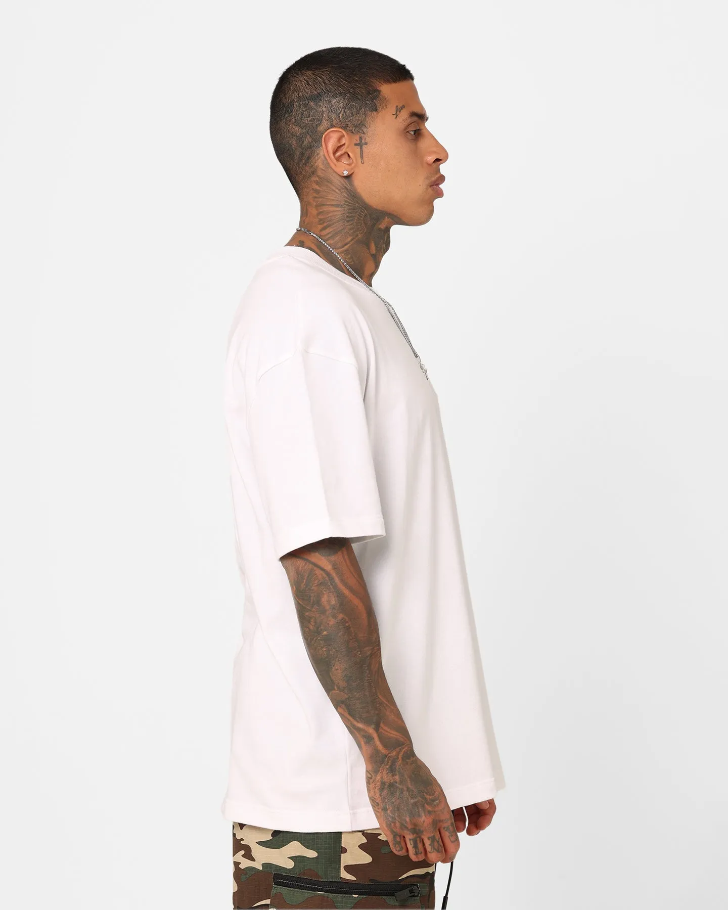 EcoFriendlyDyes Everyday Look Champion Heritage New Script T-Shirt White