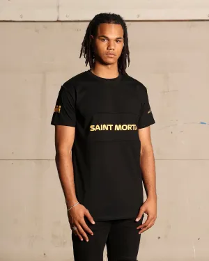 Ethically Sourced Materials Saint Morta Moto Lafayette T-Shirt Black/Gold