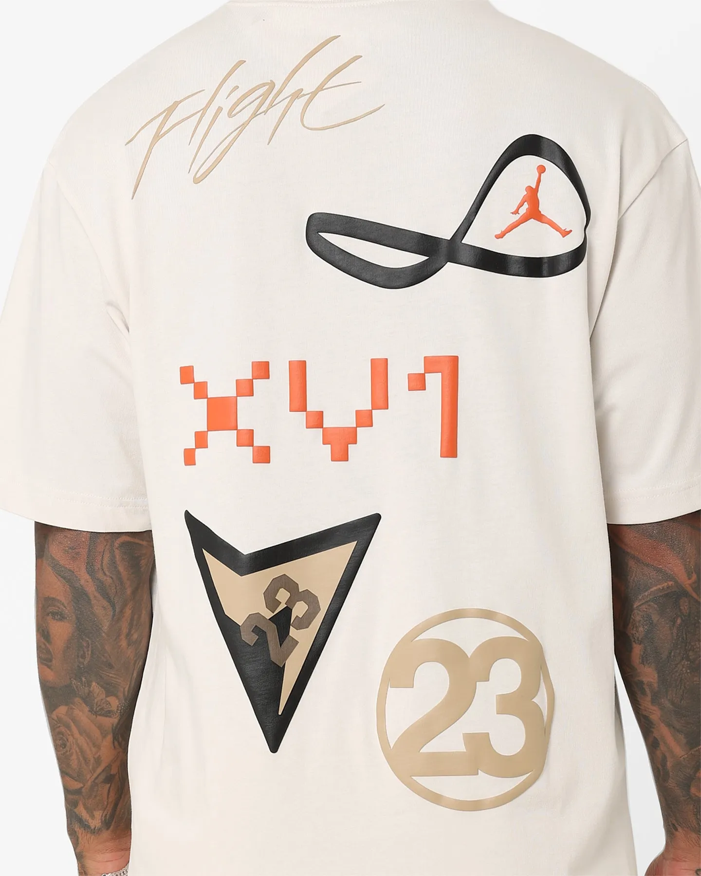 Jordan Flight Heritage 85 Graphic T-Shirt Phantom/Desert/Black VintageWash Low Impact Manufacturing