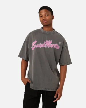 Seam Free Back Saint Morta Firestarter T-Shirt Washed Charcoal