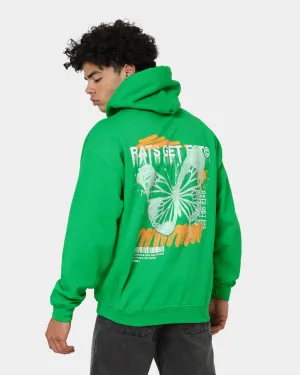 Rats Get Fat Spray Butterfly Hoodie Green Cycling wear Non Restrictive Fit