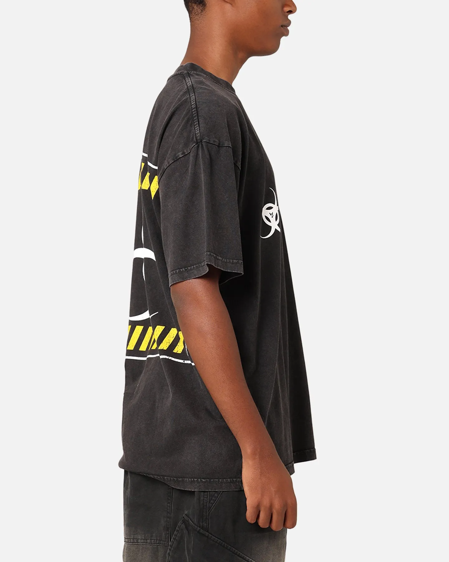 Ergonomic Cut The Anti Order Anti Nuclear T-Shirt Black Acid Wash