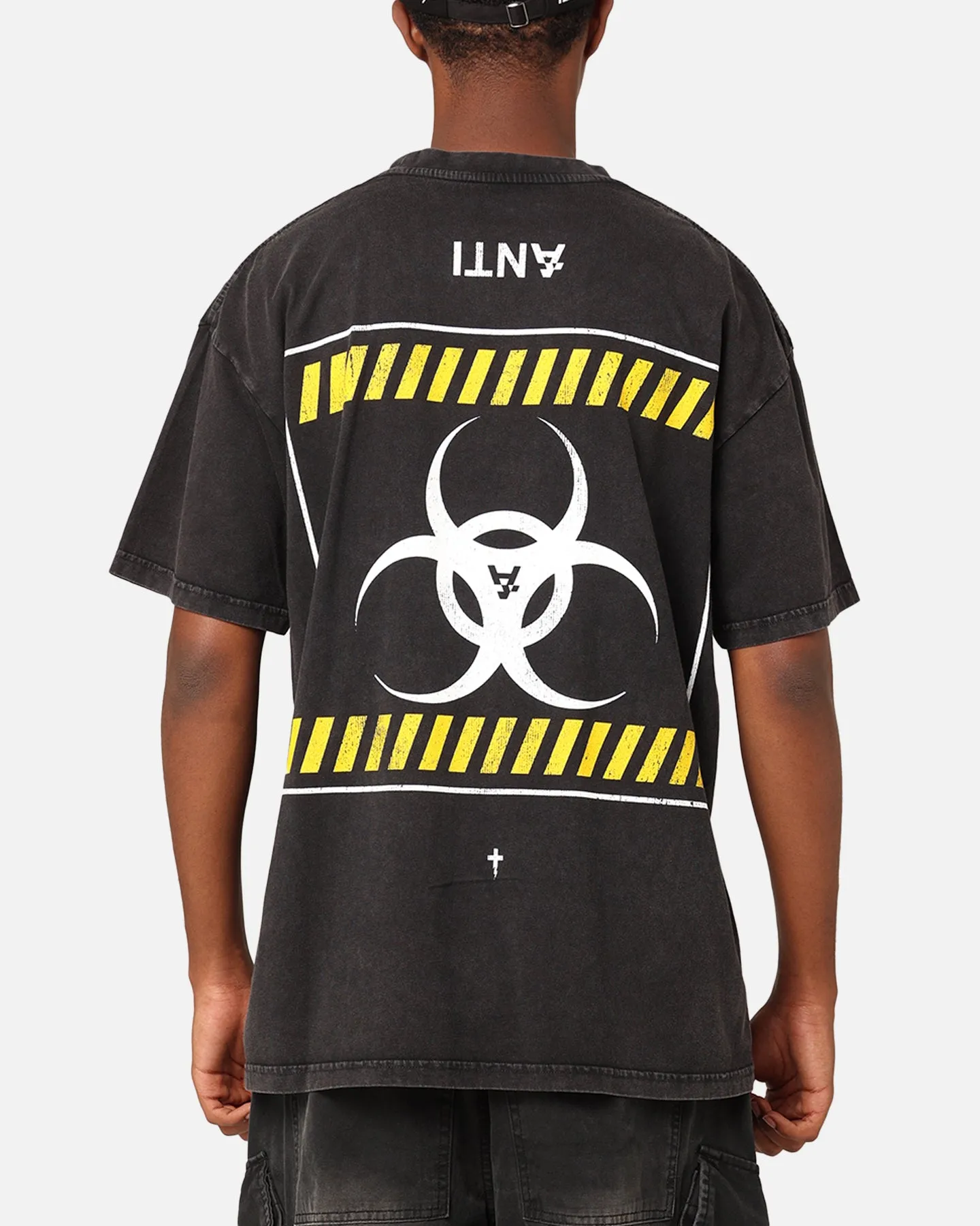 The Anti Order Anti Nuclear T-Shirt Black Acid Wash Anti microbial coating