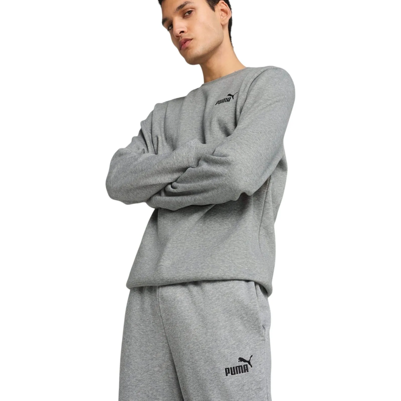 Cycling Leggings Training Capris Puma Essentials No. 1 Logo Mens Medium-Rise Fleece Sweatpants