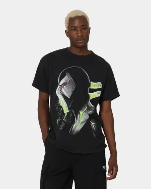 Goat Crew X DC Batman Bane Metal Vintage T-Shirt Black Wash Ribbed Collar Design RecycledBlend
