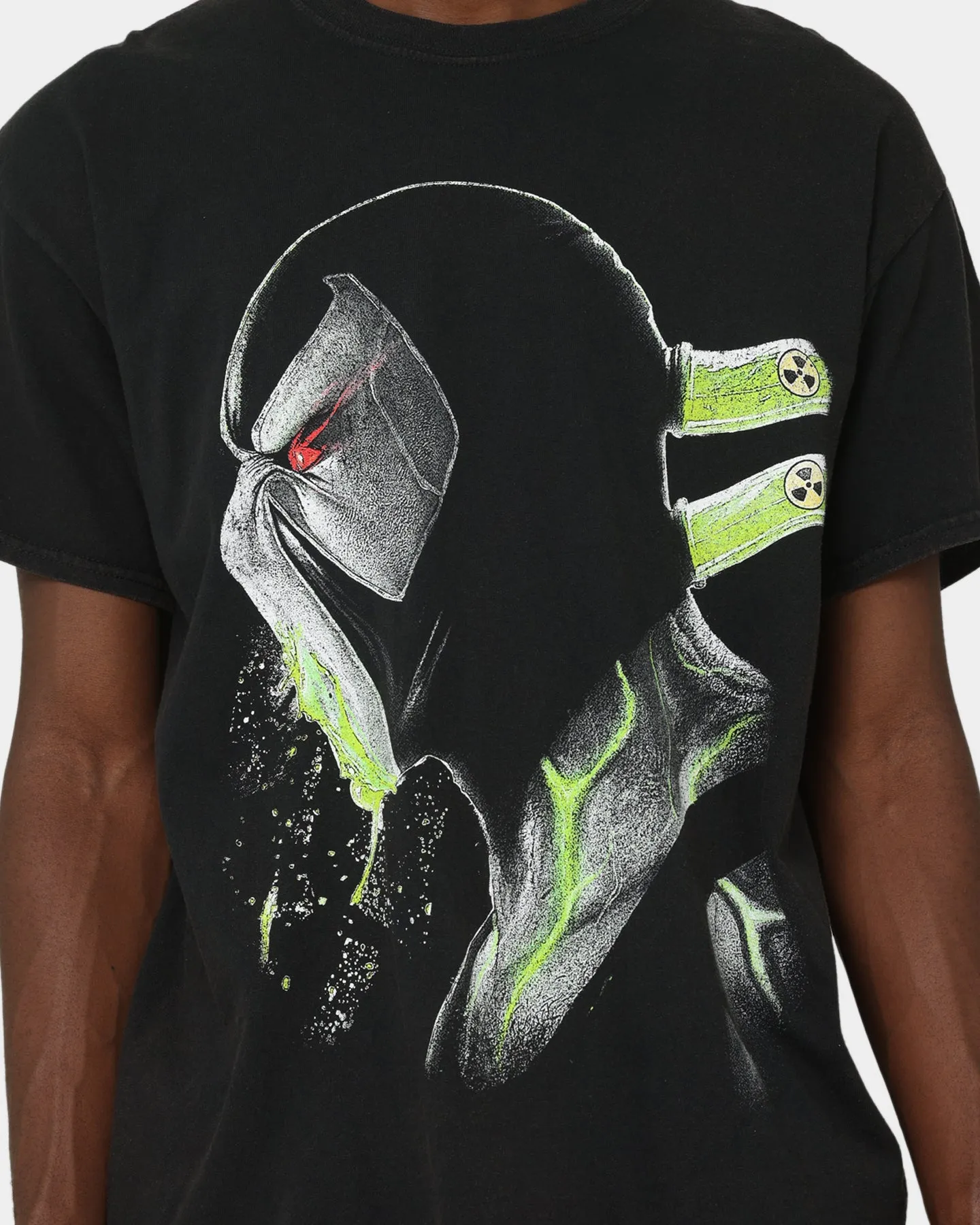 Goat Crew X DC Batman Bane Metal Vintage T-Shirt Black Wash Easy Wear Look