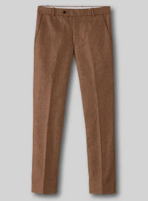Luxury Attire Highlander Earthy Brown Tweed Pants
