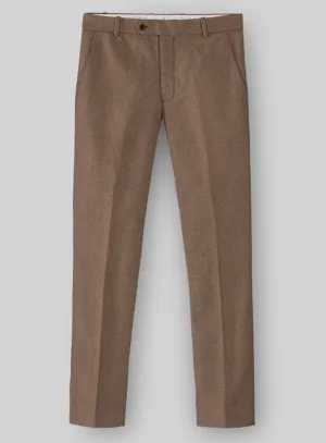 Classic Layer Tailored Wearable Naples Dolce Brown Tweed Pants