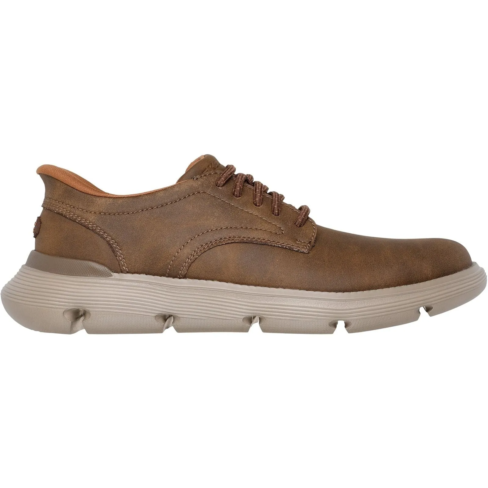 Skechers Mens Garza Duran Shoe Taupe Space Vibe Fit