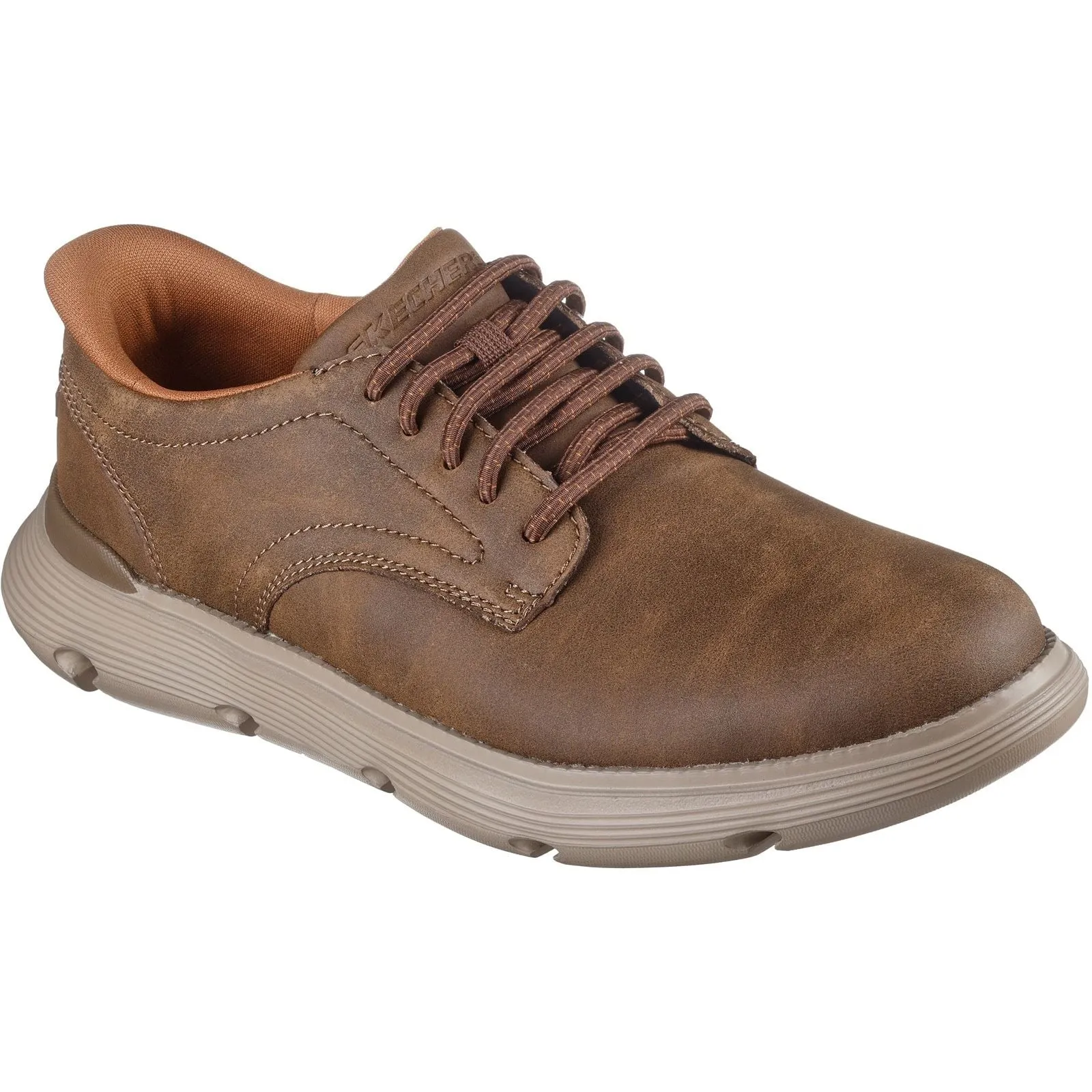 Skechers Mens Garza Duran Shoe Taupe Zen Step Lightweight Midsole
