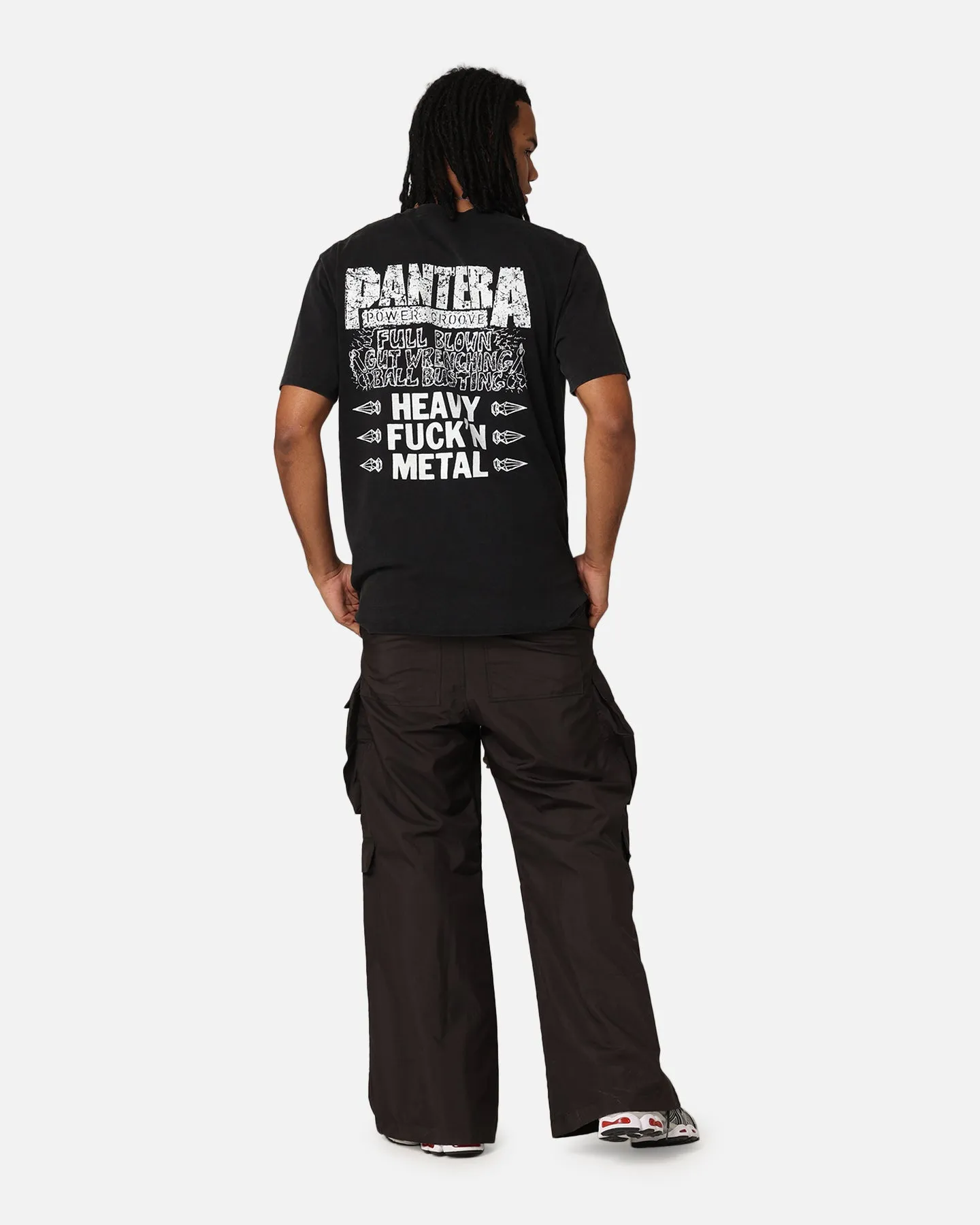 Pantera Domination T-Shirt Washed Black Versatile Comfort Wear Comfortable Layering