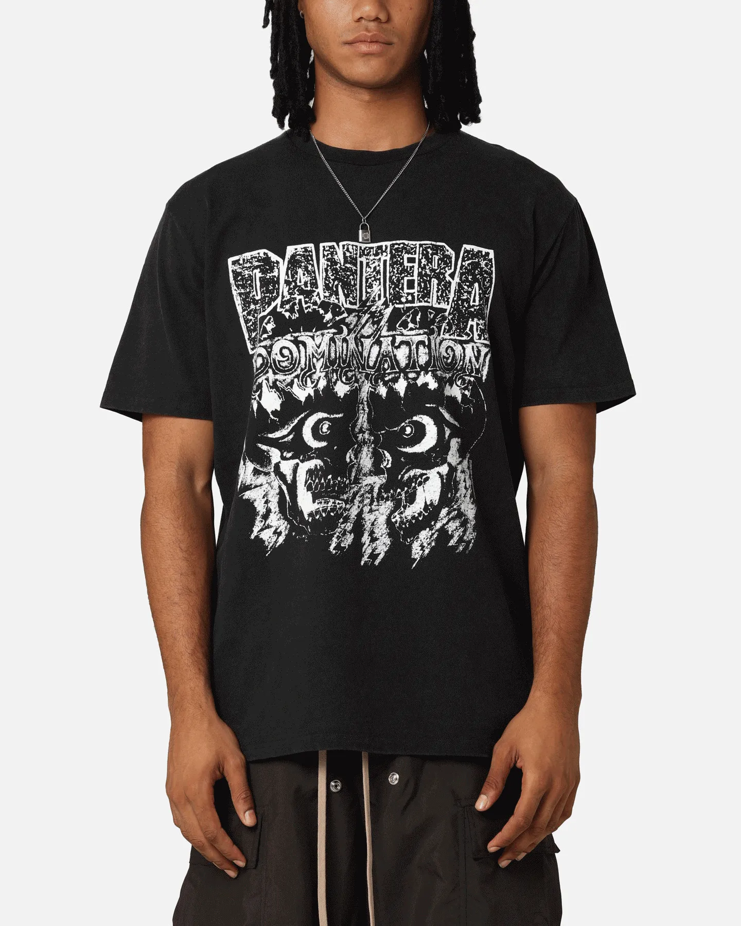 Light Layer Perfect Fit Wear Pantera Domination T-Shirt Washed Black