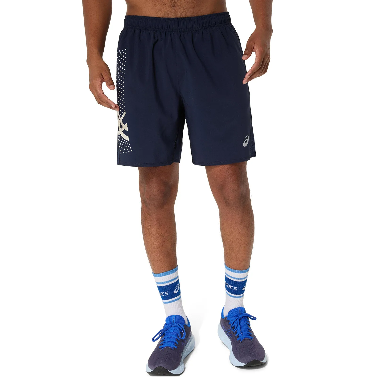 Asics Icon Mens 7" Shorts All Day Movement Fit Anorak