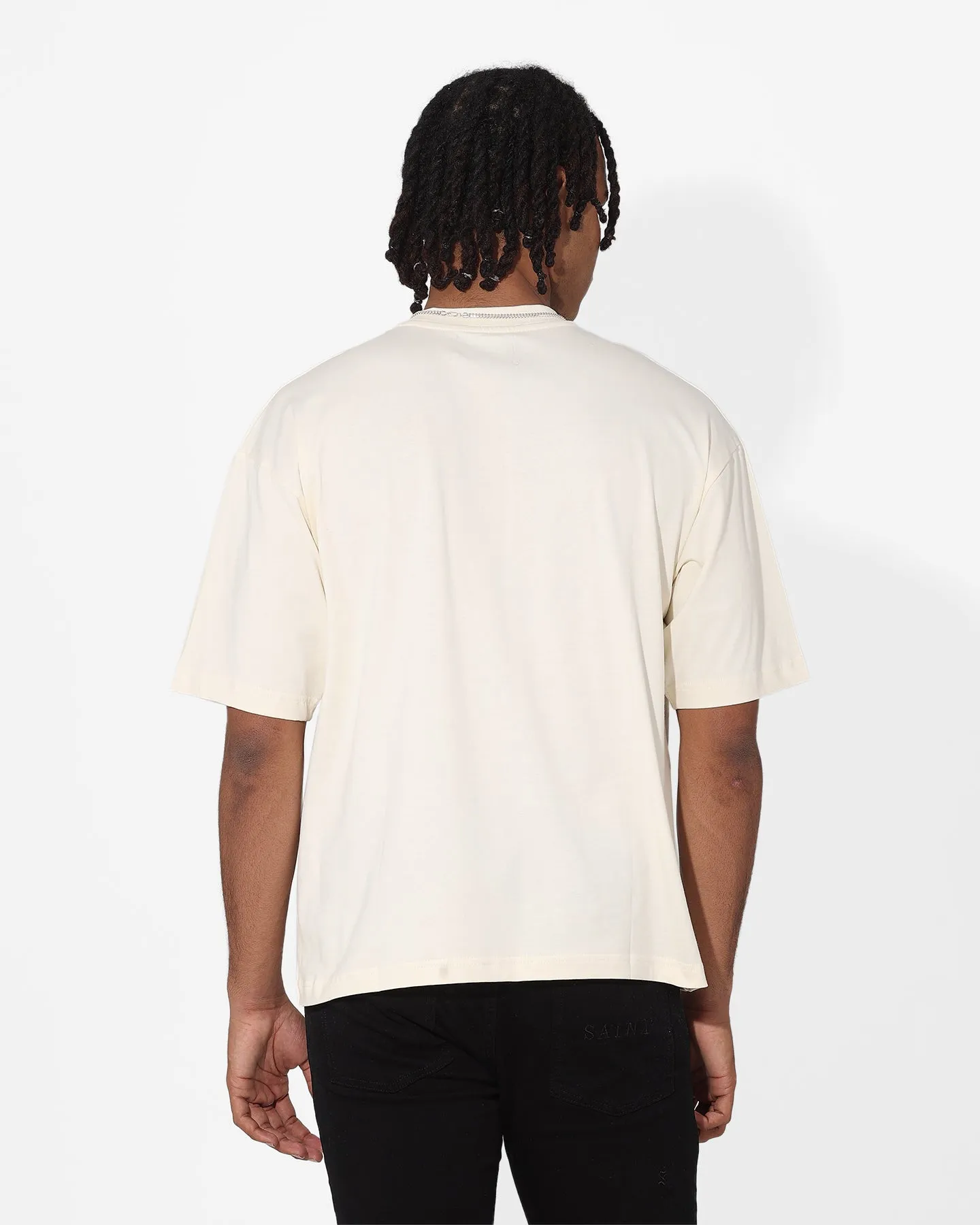 Saint Morta Dropped T-Shirt Off White Trendy Vibe