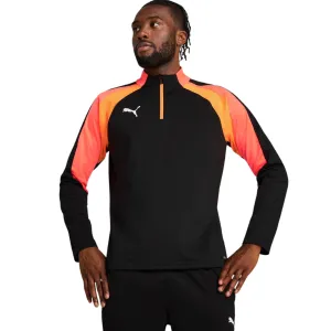 WrinkleResistantCloth Puma Individual LIGA Mens Half-Zip Long Sleeved Training Top