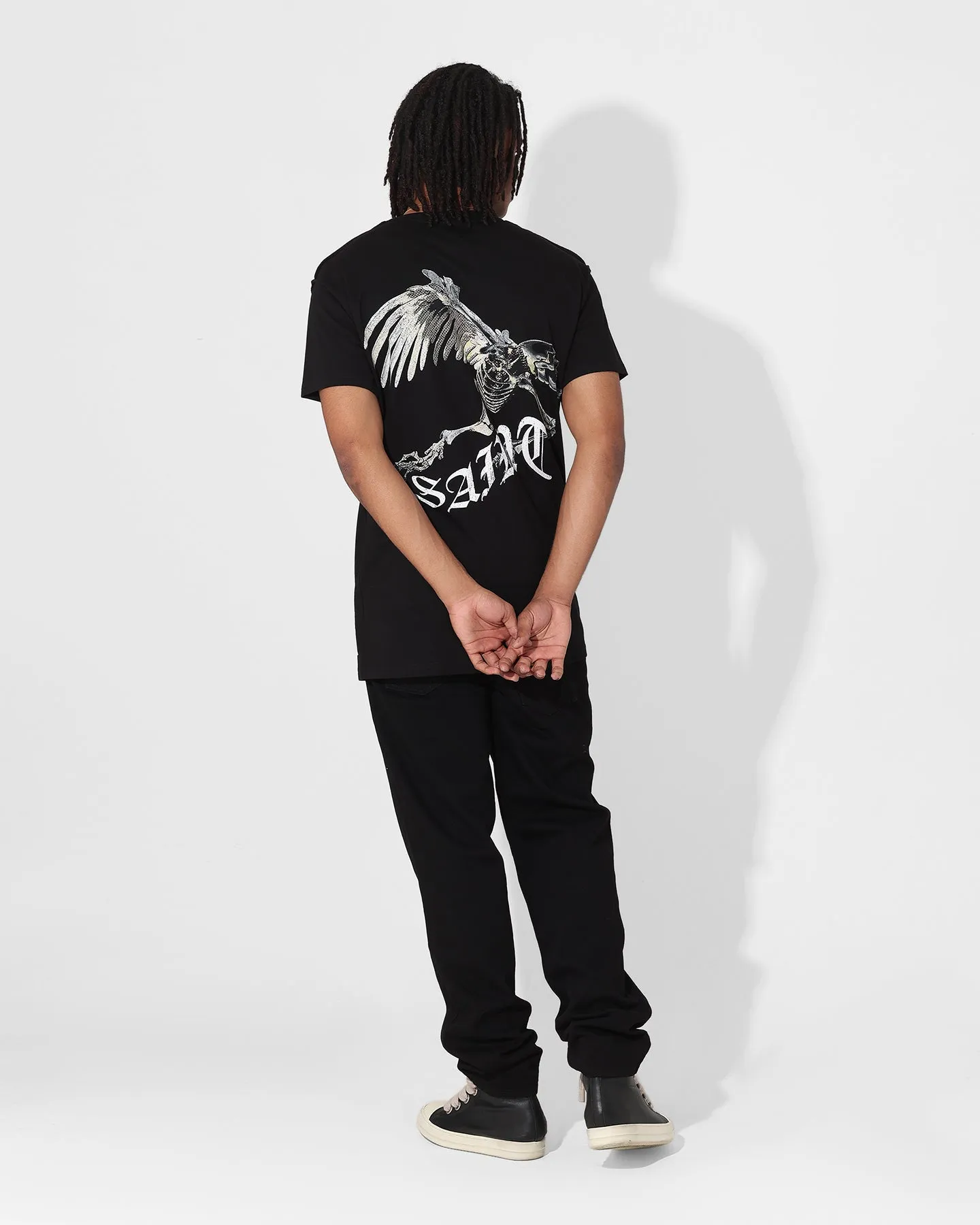 Relaxed and Comfy suitable for all genders Saint Morta Departed Lafayette T-Shirt Black