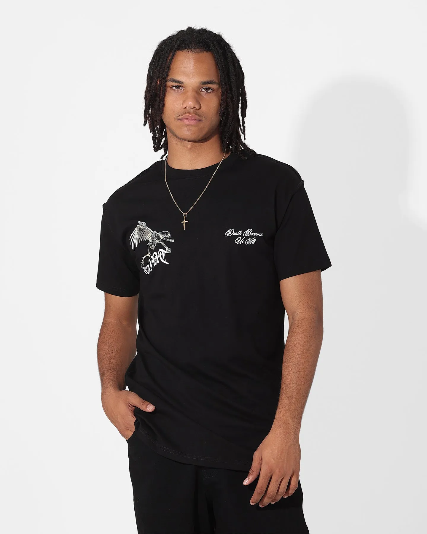 Ethically Sourced Material Saint Morta Departed Lafayette T-Shirt Black
