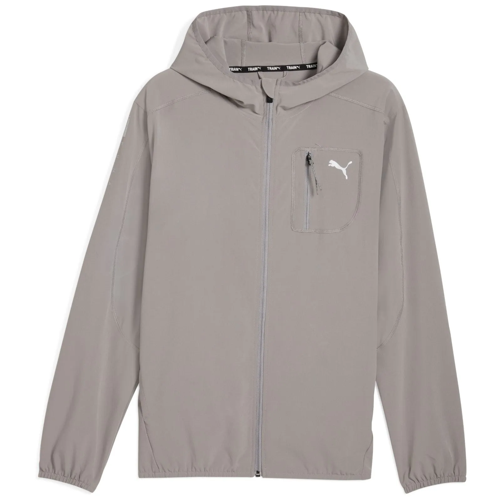 University Sleek Jacket Puma Flex Full-Zip Hooded Mens Woven Training Jacket