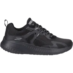 Denim Cool Skechers Mens Bobs Squad Chaos Elevated Drift Trainers Black