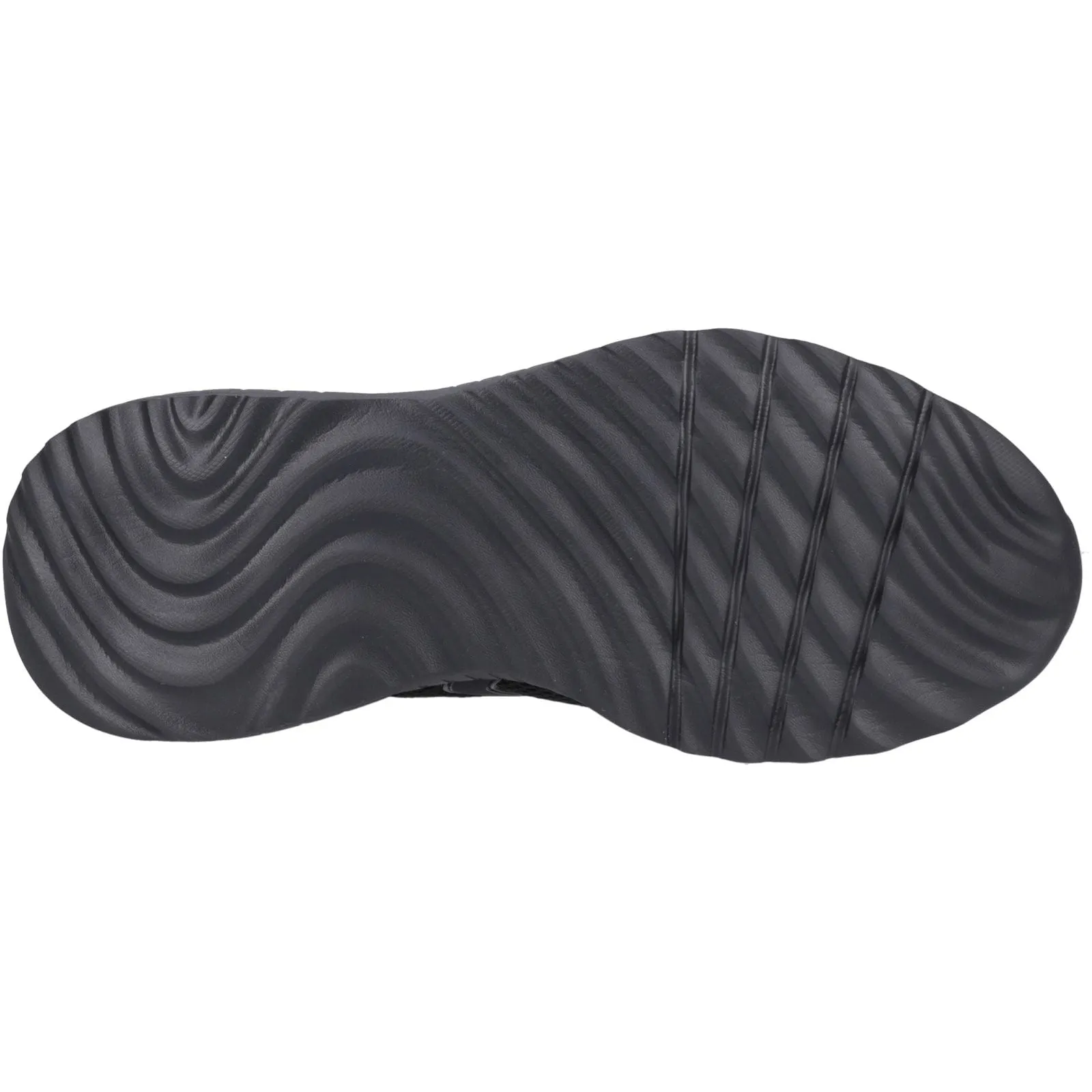 Running Skechers Mens Bobs Squad Chaos Elevated Drift Trainers Black