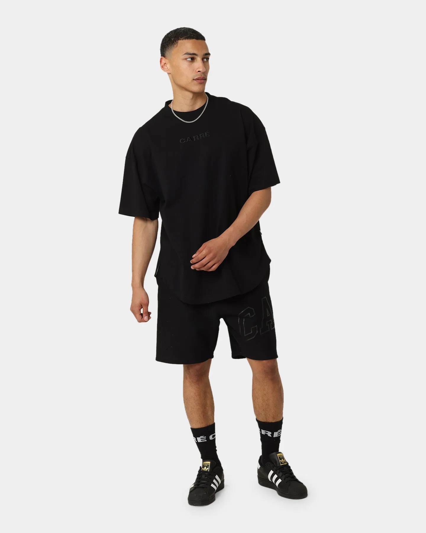 suitable for all genders Carr?? Grid Iron Oversized T-Shirt Black