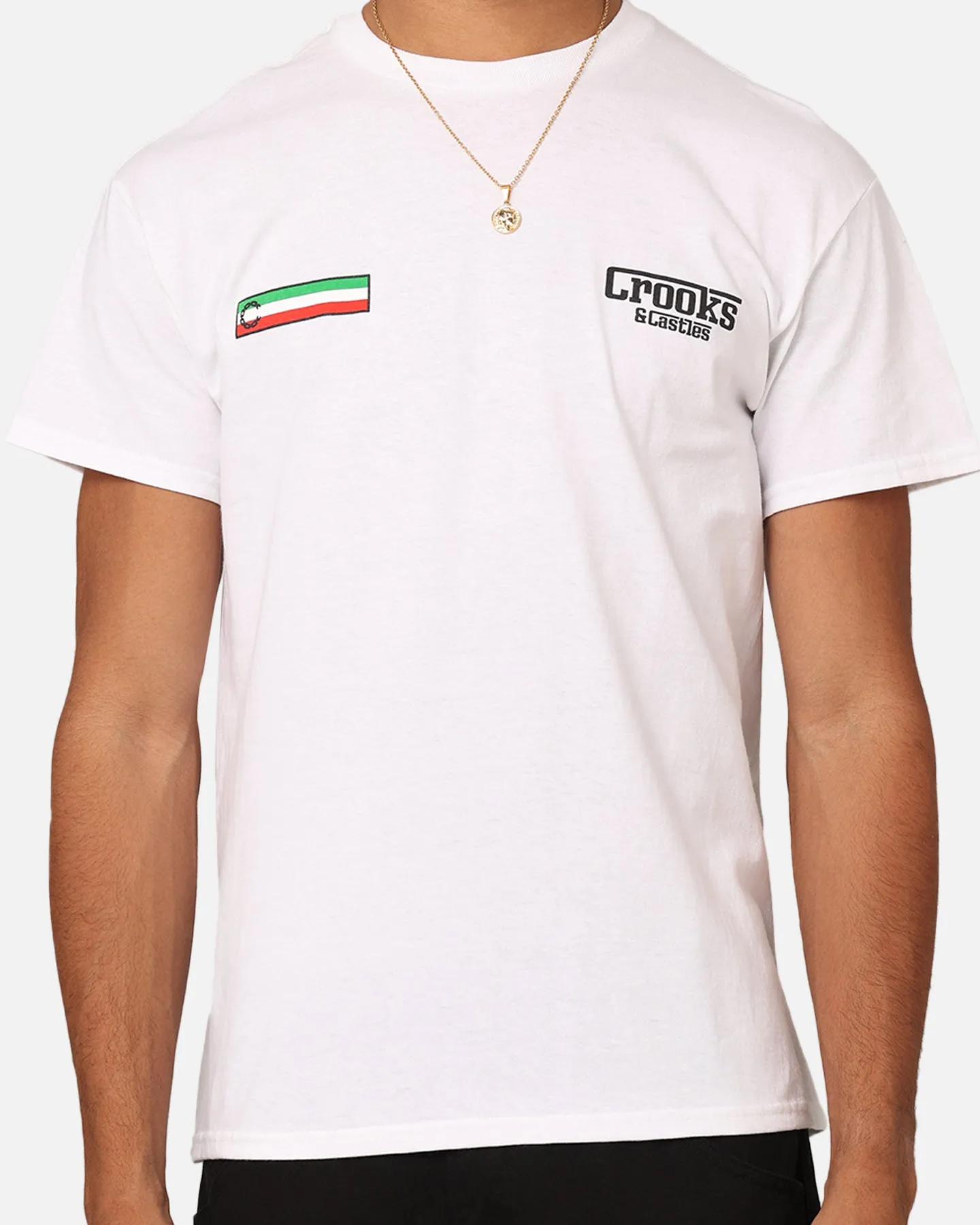 Crooks & Castles Rari T-Shirt White Quick Comfort
