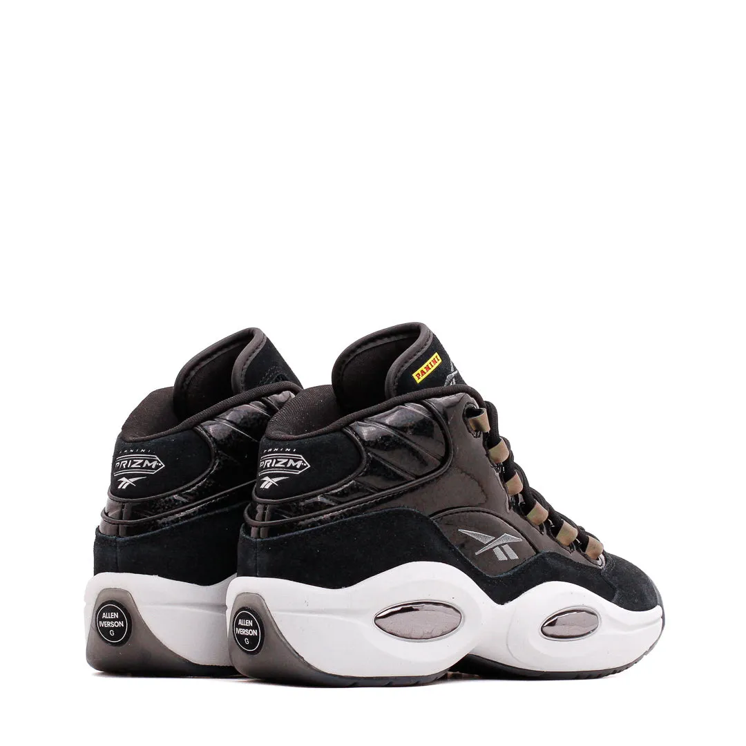 Ventilated Collar Padding Durable Gear Reebok Classics Basketball Men x Panini Question Mid Allen Iverson Black HQ4135