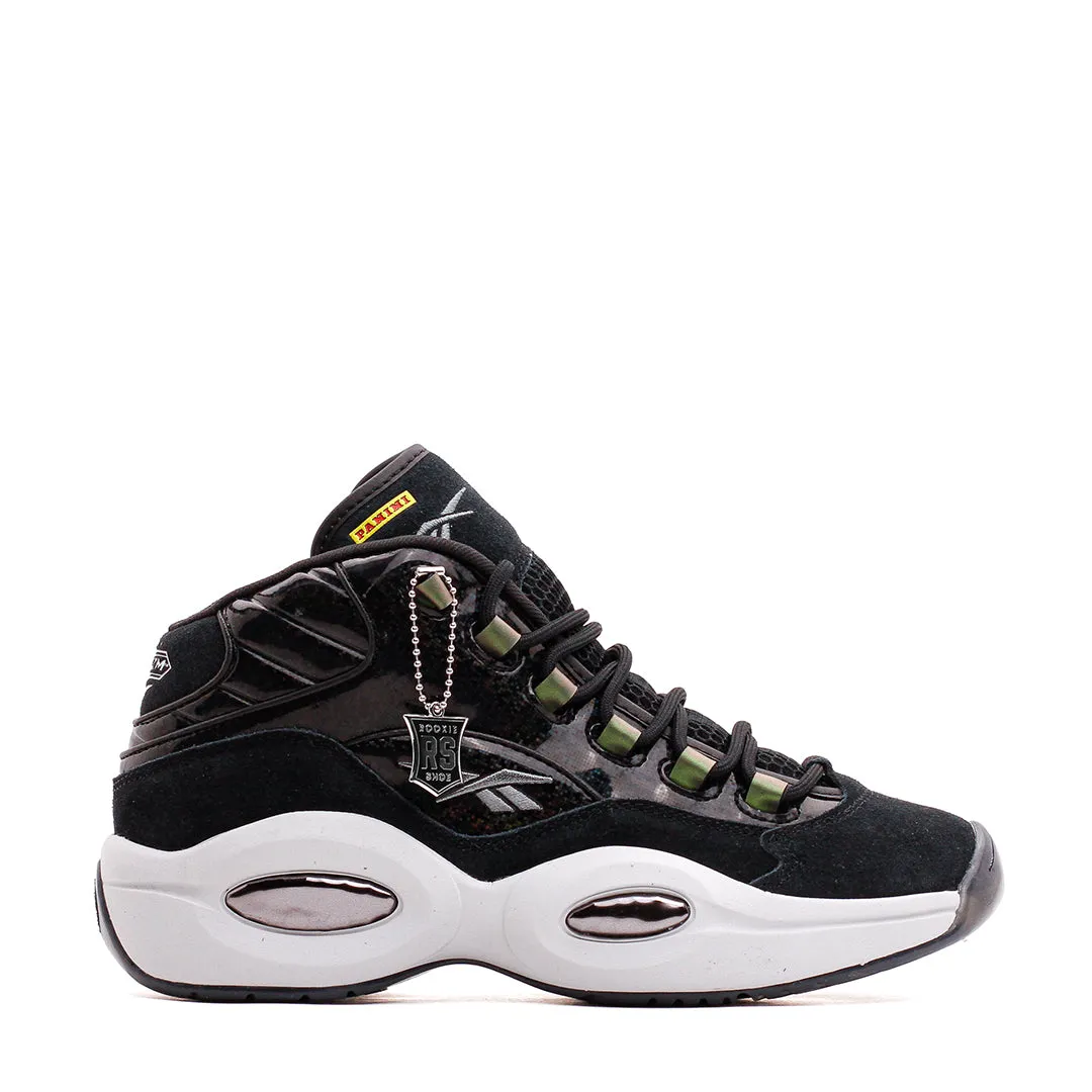 Reebok Classics Basketball Men x Panini Question Mid Allen Iverson Black HQ4135 Elastic Heel Tab