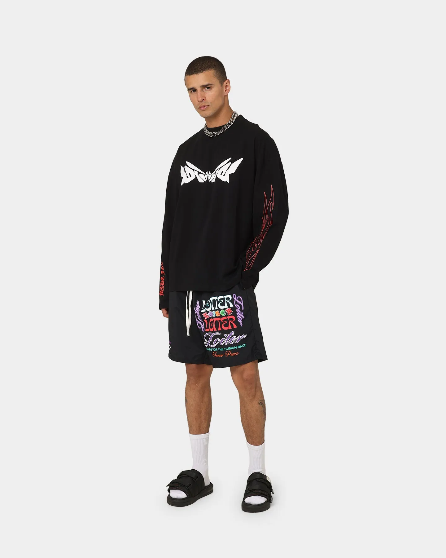 Loiter Forbidden Walk Shorts Black OdorControlTech