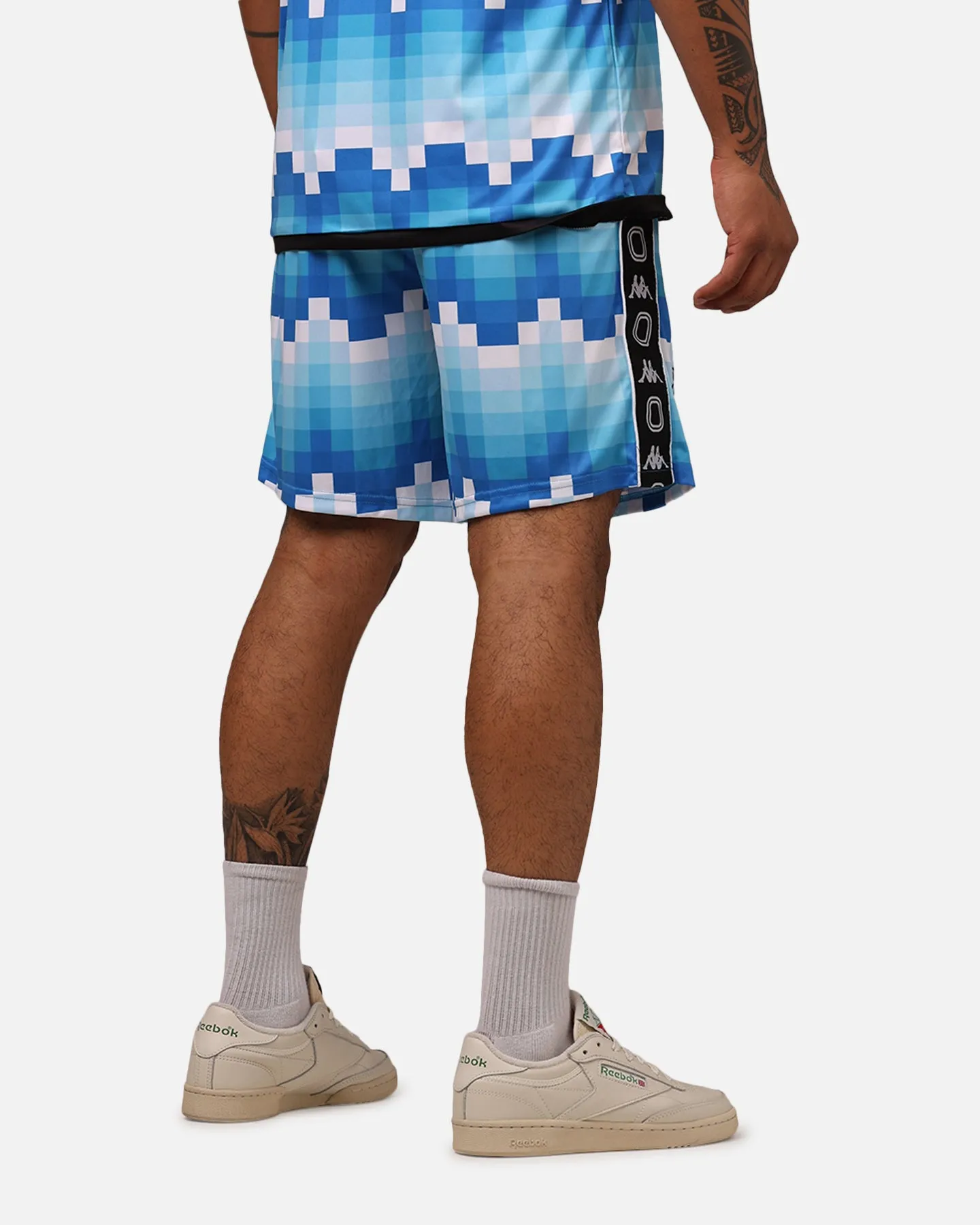 Lightweight Material Overtime X Kappa Brooklyn Shorts Blue