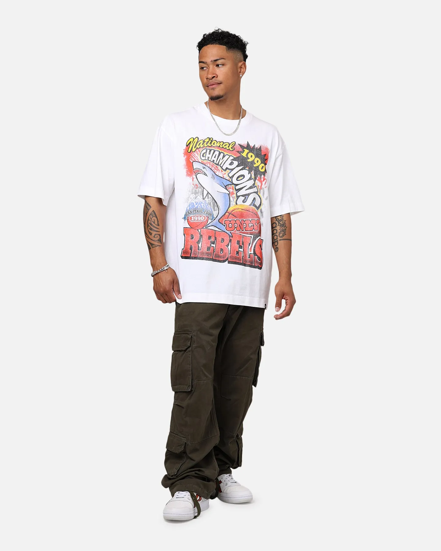 Teenager coolness Retro nostalgia 47 Brand 1990 UNLV Rebels Foundation T-Shirt White