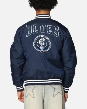 regular Present Mitchell & Ness Carlton Blues Team Bomber Jacket Navy