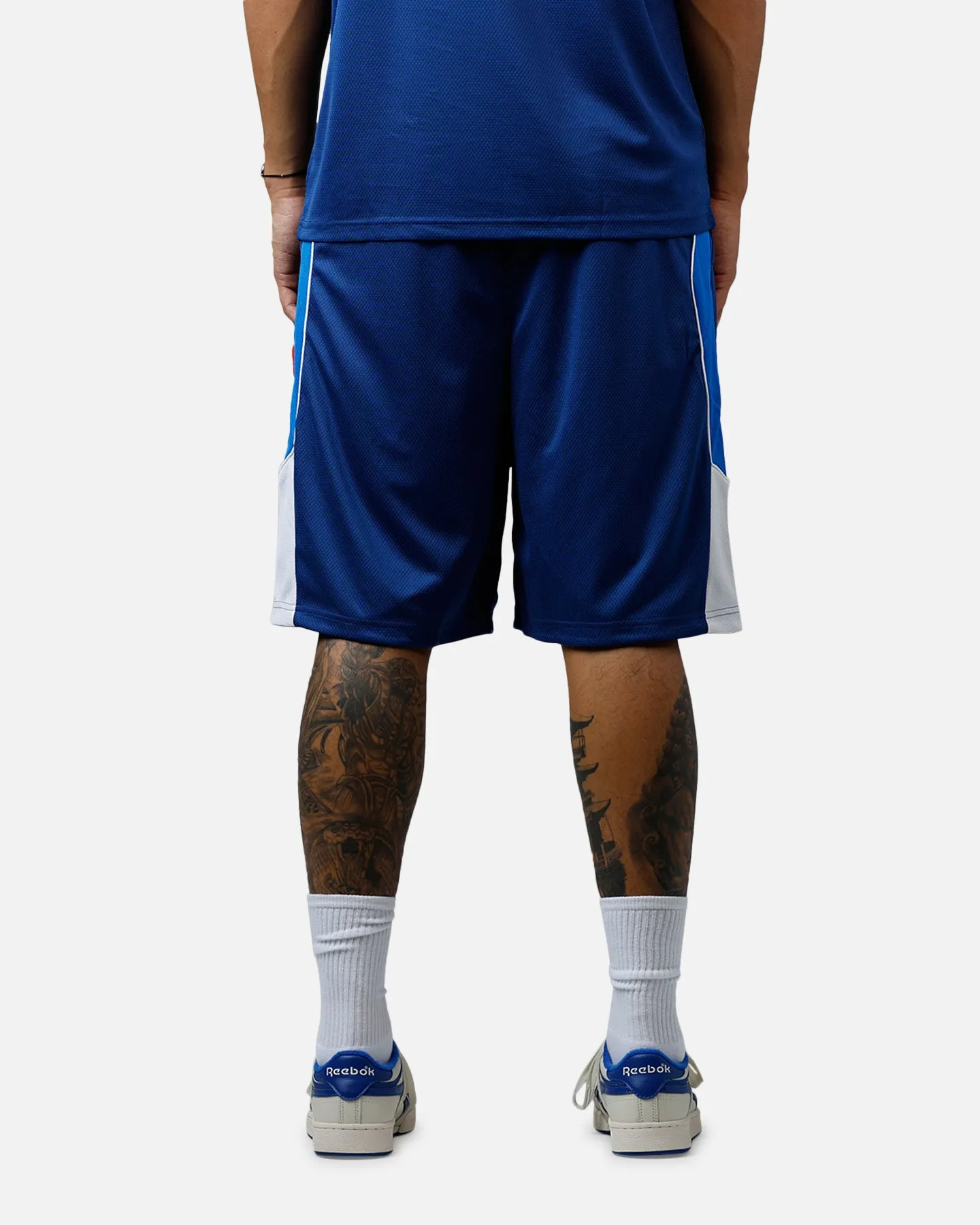 Designer Style Fit Tech Puma X BMW MMS Shorts White/Blue