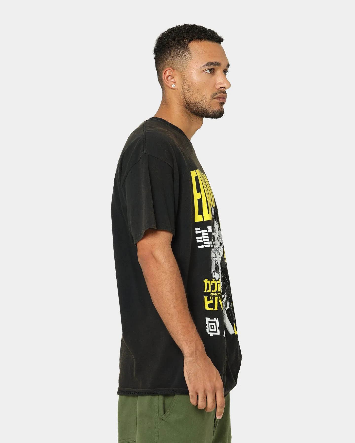 Goat Crew X Cowboy Bebop Edward Vintage T-Shirt Washed Black Thermal Regulation Layer