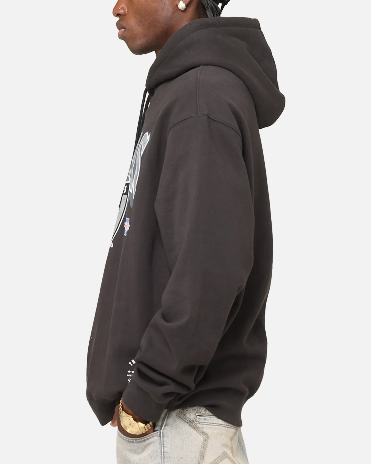 Bear like Backyard Chill Mitchell & Ness Las Vegas Raiders Arch Hoodie Faded Black
