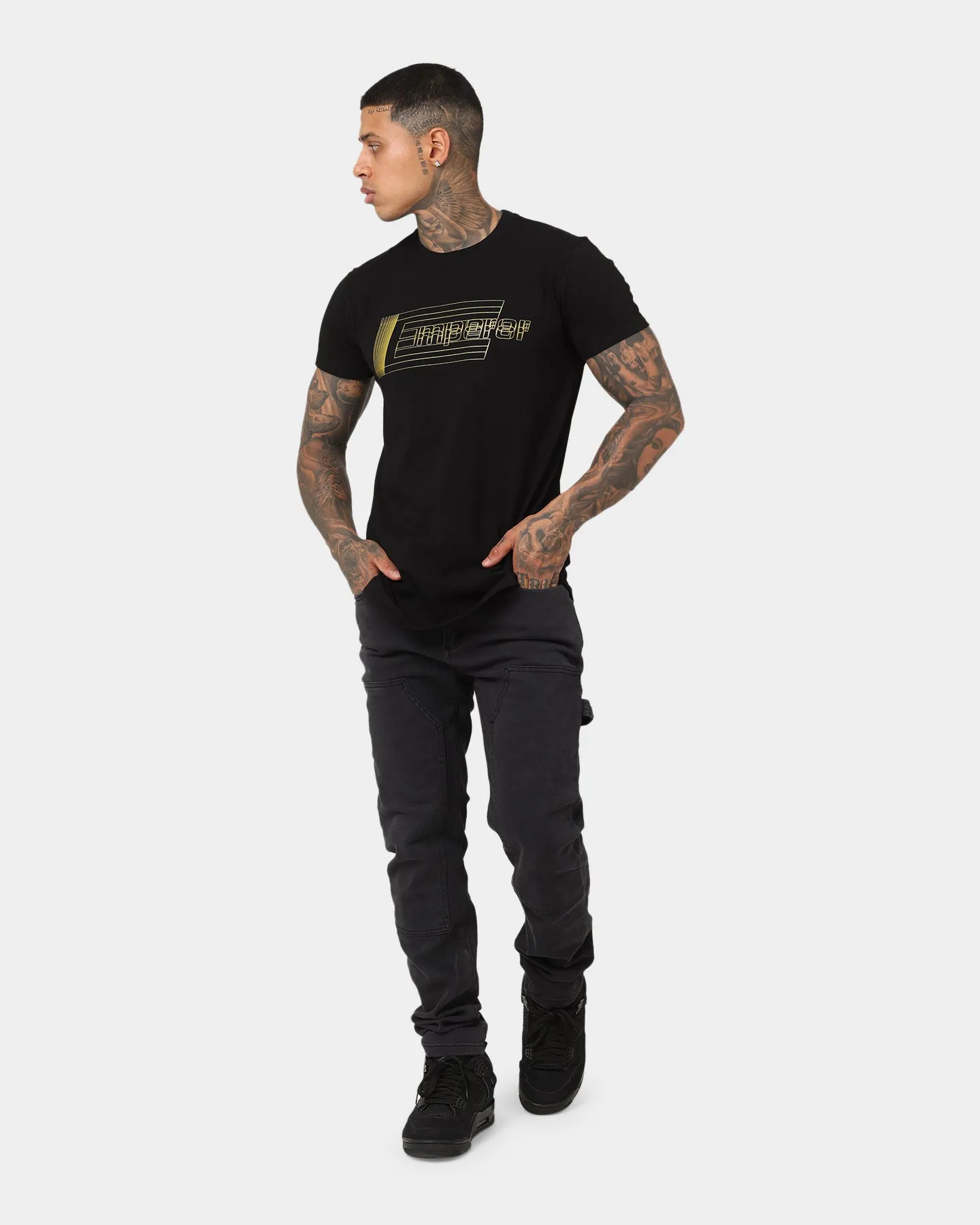 Emperor Apparel Formation After Dark T-Shirt Black TexturedWeavePattern
