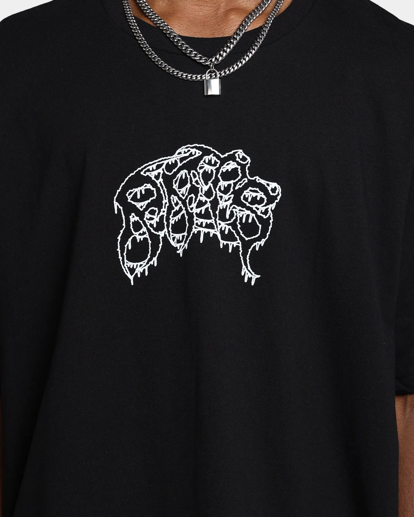 Rats Get Fat X Funeral French Rats Warrior T-Shirt Black Long Sleeve TaglessCollar