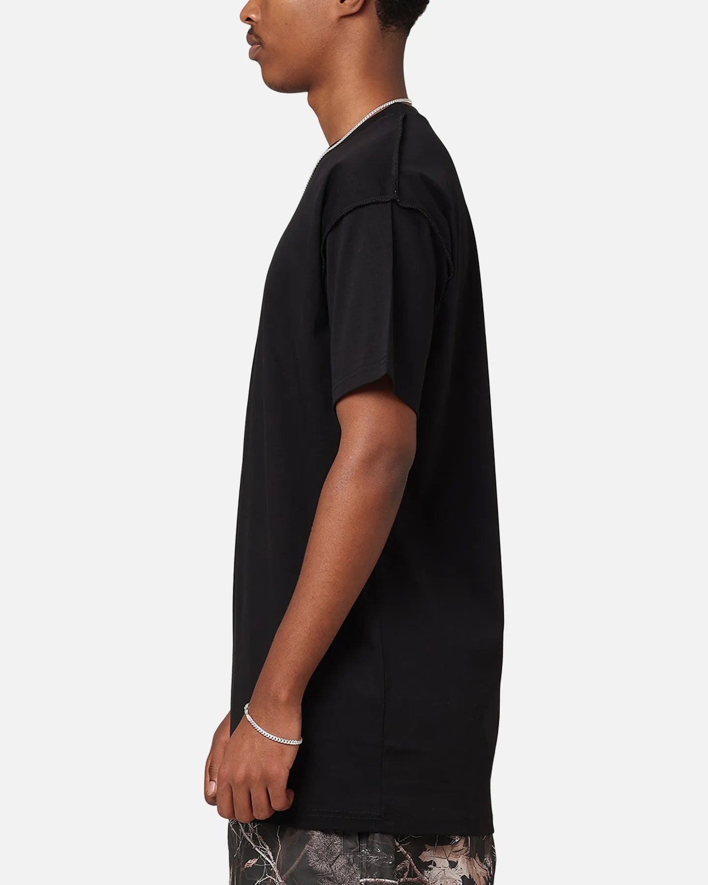 Embroidered Stylish Wearable Saint Morta Stain Resistant Lafayette T-Shirt Black