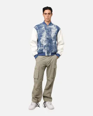 Magnet Cool Fit XXIII Textured Varsity Jacket Blue/White